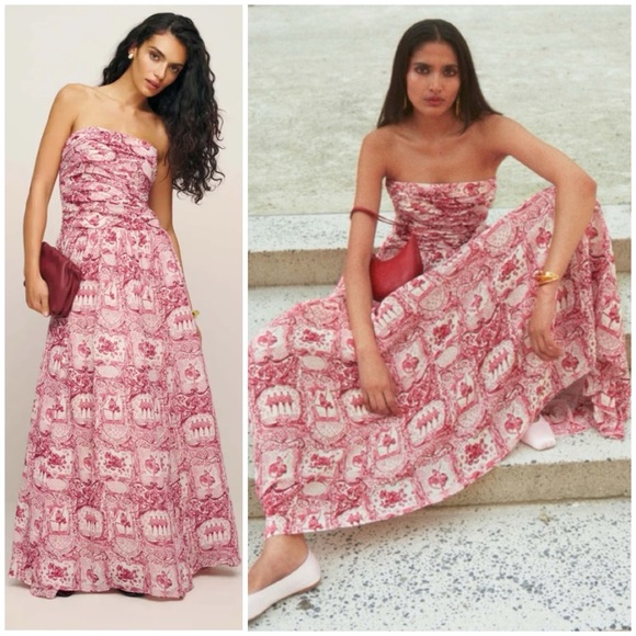 NWT REFORMATION Iben Maxi Dress SZ US 6 - Picture 2 of 10